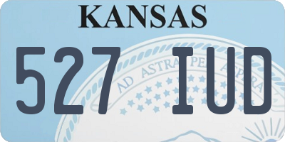 KS license plate 527IUD