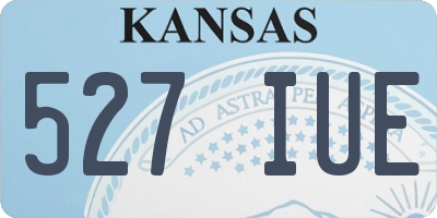 KS license plate 527IUE