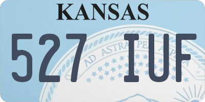 KS license plate 527IUF