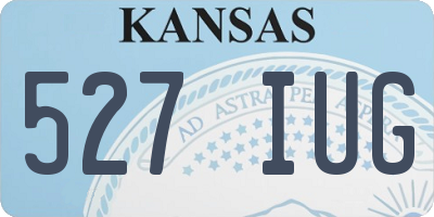 KS license plate 527IUG