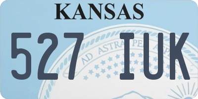 KS license plate 527IUK