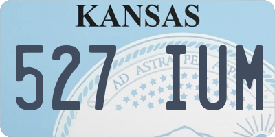 KS license plate 527IUM