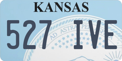 KS license plate 527IVE
