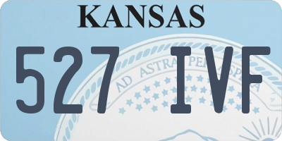 KS license plate 527IVF