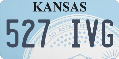 KS license plate 527IVG