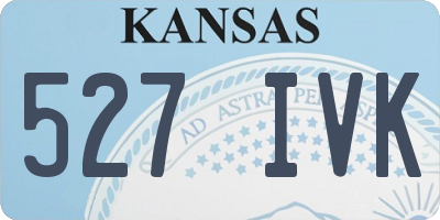 KS license plate 527IVK