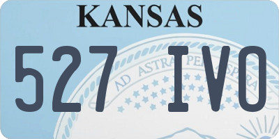 KS license plate 527IVO