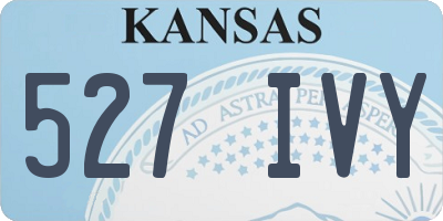 KS license plate 527IVY