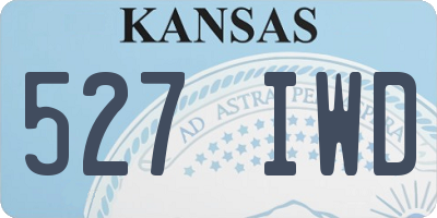 KS license plate 527IWD
