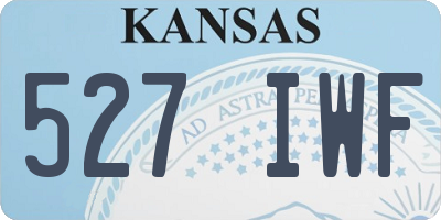 KS license plate 527IWF