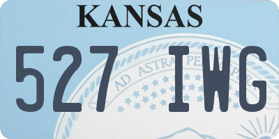 KS license plate 527IWG