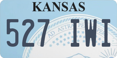 KS license plate 527IWI