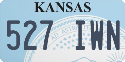 KS license plate 527IWN