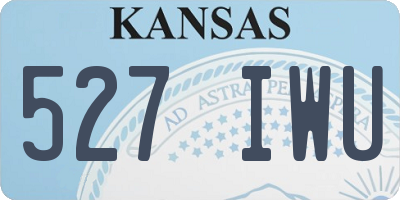 KS license plate 527IWU