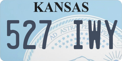 KS license plate 527IWY