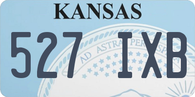 KS license plate 527IXB