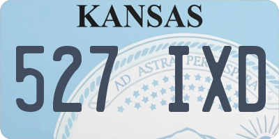 KS license plate 527IXD