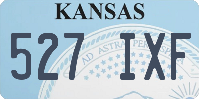 KS license plate 527IXF