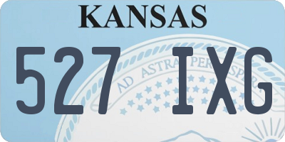 KS license plate 527IXG