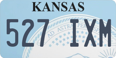 KS license plate 527IXM