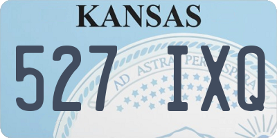 KS license plate 527IXQ