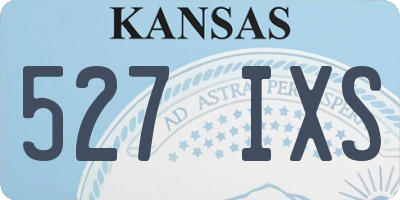 KS license plate 527IXS