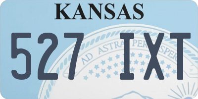 KS license plate 527IXT