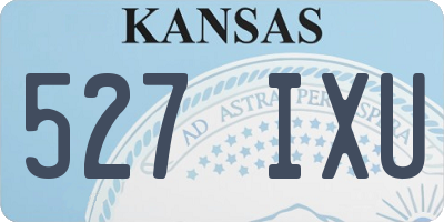 KS license plate 527IXU