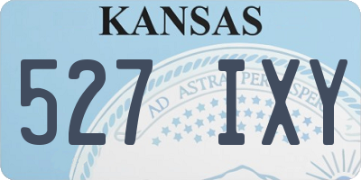 KS license plate 527IXY