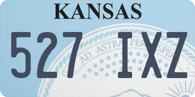 KS license plate 527IXZ