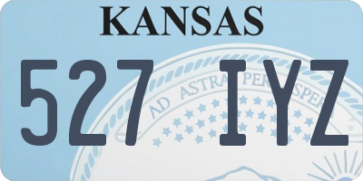 KS license plate 527IYZ