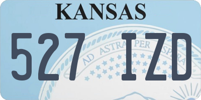 KS license plate 527IZD