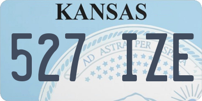KS license plate 527IZE