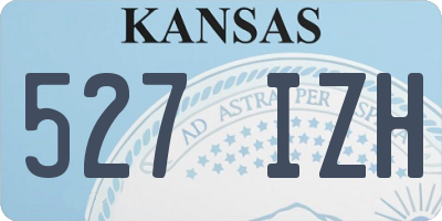 KS license plate 527IZH