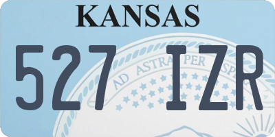 KS license plate 527IZR