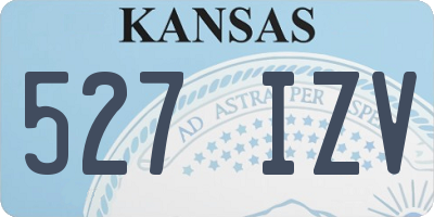 KS license plate 527IZV