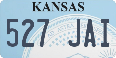 KS license plate 527JAI