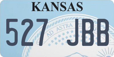 KS license plate 527JBB