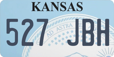 KS license plate 527JBH