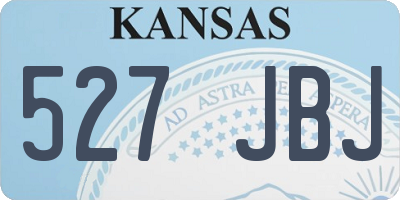 KS license plate 527JBJ