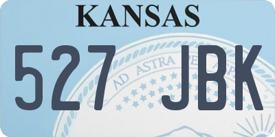 KS license plate 527JBK