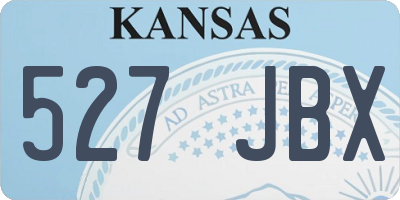 KS license plate 527JBX