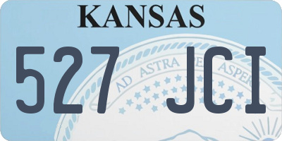 KS license plate 527JCI