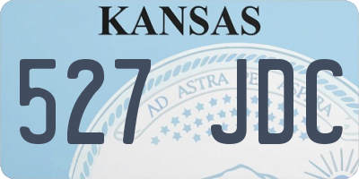 KS license plate 527JDC