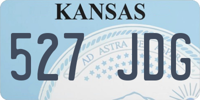 KS license plate 527JDG