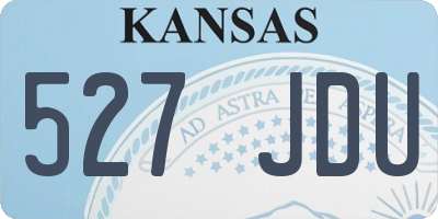 KS license plate 527JDU