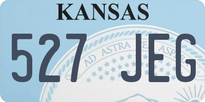 KS license plate 527JEG