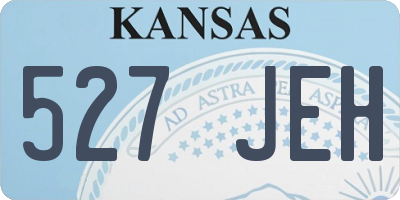 KS license plate 527JEH