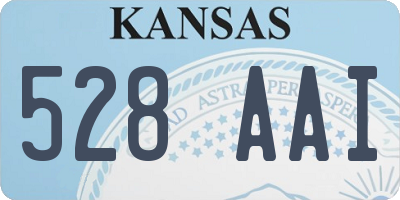 KS license plate 528AAI