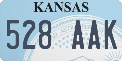 KS license plate 528AAK